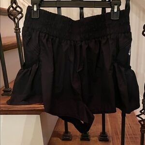FP Movement by Free People Black Ruffle-Hem Active Skort